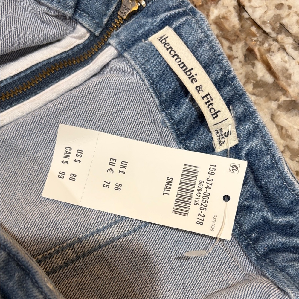 Abercrombie & Fitch Blue Denim Mini Dress - Picture 3 of 3